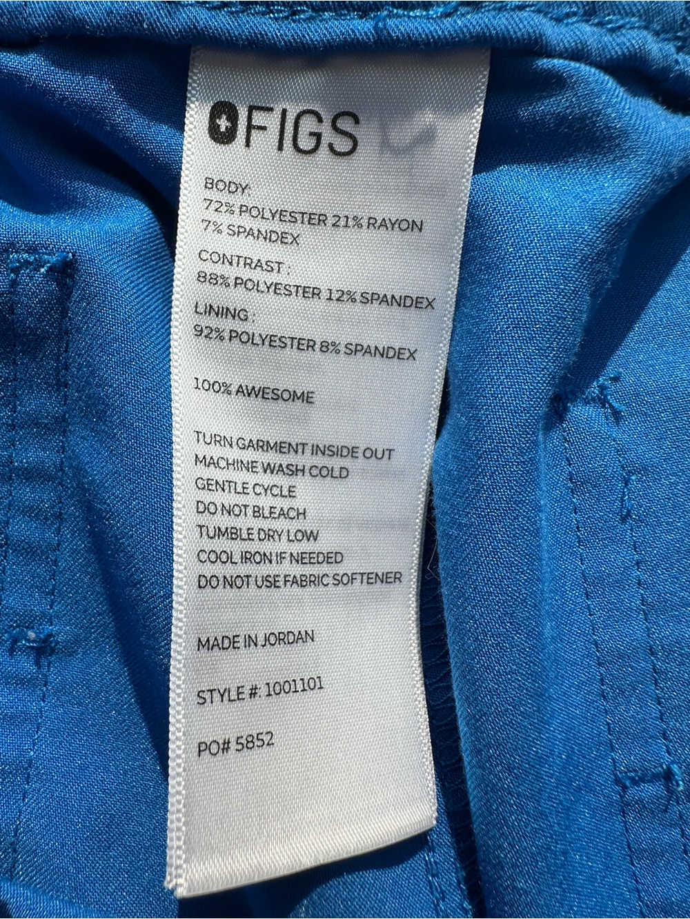 FIGS Women's Scrub Set Royal Blue Montex Top XS & Uman Jogger Pants S - Picture 11 of 14
